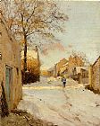Alfred Sisley A Village Street in Winter painting